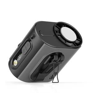 Portable Waist Mounted Cooling Fan Foldable Metal <b>Clip</b> On Personal Fan with LED Light USB Powered Ice Version Cooling - Product Image 1