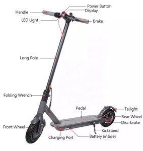 Trottinette et vélo électrique M365 pour adulte, trottinette électrique Pure R5 Pro 350w 36v 7.8ah, Scooter à deux roues CE électronique 4H - Product Image 2