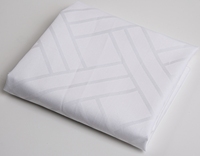 Dernier design, prix raisonnable, tissu de drap d'hôtel en coton pur tissé jacquard blanc