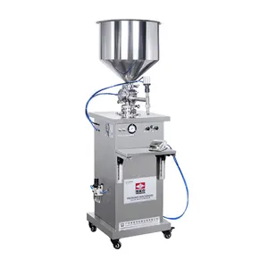 Lightweight and convenient semi-automatic vertical pneumatic paste liquid filling machine