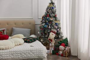 Ensemble de boules de Noël Père Noël 2026 pour fête à domicile, boules de Noël colorées 4 cm 6 cm 8 cm, décorations suspendues pour arbre - Product Image 6