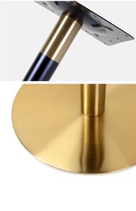 Tables de salle à manger et de café en marbre, en acier inoxydable doré, de haute qualité, pour bars et clubs - Vente en gros usine - Product Image 6