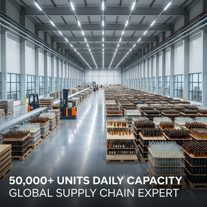 Botella de Vidrio de Lujo con Forma de Ala, Transparente, de Alta Calidad, para Licores, Vodka, Whisky, Ginebra, 750 ml, con Tapón Dosificador Dorado - Product Image 3