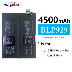แบตเตอรี่โทรศัพท์มือถือ BLP929 4500mAh สำหรับ OPPO <span class=keywords><strong>Reno8</strong></span> <span class=keywords><strong>Pro</strong></span> 5G <span class=keywords><strong>Reno8</strong></span> <span class=keywords><strong>Pro</strong></span> <span class=keywords><strong>plus</strong></span> เซลล์คู่80W ชาร์จเร็วสุด - Product Image 1
