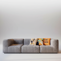 Grenzüberschreitendes Exklusives Maßgefertigtes Italienisches Minimalistisches L-förmiges Sektionalsofa-Set Stoff Hochdichter Schwamm Wohnzimmer