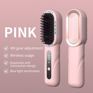 Cepillo Eléctrico para el Cabello Recargable, Cepillo Alisador de Cabello a Batería para el Hogar - Product Image 5