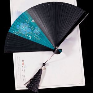 Mini Abanico de Bambú de 16cm/18cm con Logotipo Grabado Personalizado, Artesanía de Bambú - Product Image 2