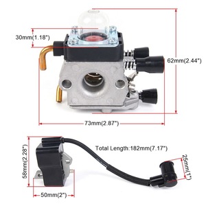 Kit de carburador Fs75 Fs85 para cortacésped Stihl, piezas de repuesto, componente de motor de cortacésped rotatorio de gasolina - Product Image 2