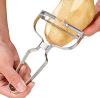 Duurzame brede roestvrijstalen koolrasp, handmatig, multifunctioneel keukengereedschap, aardappel-, groente- en fruit-schiller.