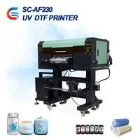 Impresora UV DTF Senchro Nueva A3 de 300 mm con Cabezal de Impresión I1600/I3200, 2 en 1, Laminación, Tinta en Rollo, 1 Año de Garantía, Automática