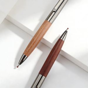 Rosewood Premium Press-Type Metal <b>Ballpoint</b> <b>Pens</b> 0.7mm Blue/Black Ink Wholesale Promotional Personalized Custom Logo Corporate - Product Image 3
