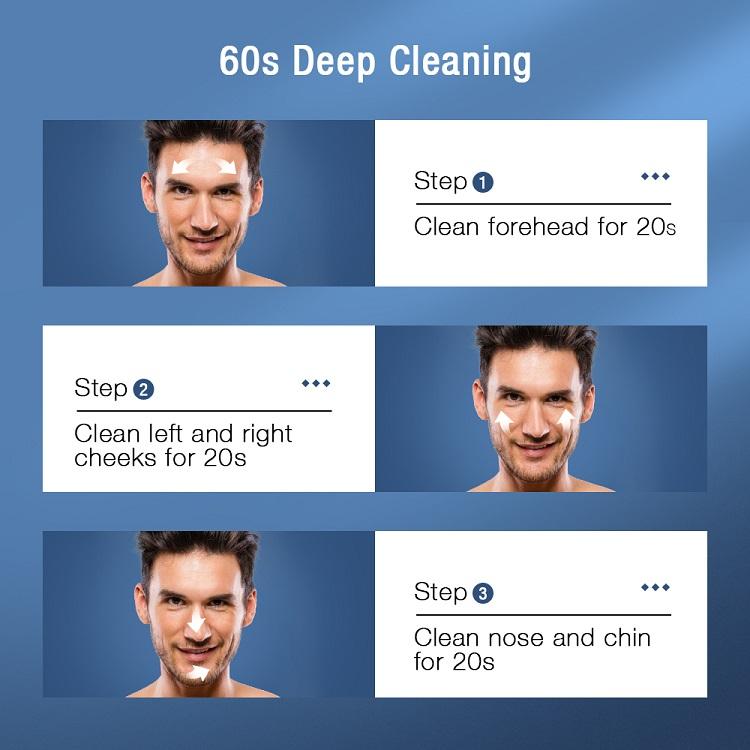 ORANGLES TOUCHBeauty Men's Electric Facial Cleansing Brush | Deep Cleansing Bristles Shower Brush | Hot Sale – orangles Qatar - angled perspective - presenting advantages - Image 4 of 6 | fits any environment | Purchase TOUCHBeauty Men's Electric Facial Cleansing Brush | Deep Cleansing Bristles Shower Brush | Hot Sale – orangles Qatar Michigan | Free Shipping ORANGLES