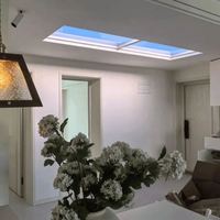 Panneau LED de fenêtre virtuelle, lumière artificielle, solution d'éclairage naturel intérieur