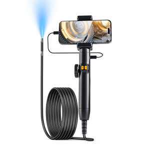 Bidirectional steerable industrial endoscope <b>handheld</b> 6mm 6 LED waterproof endoscope tool suitable for detailed inspection - Product Image 1