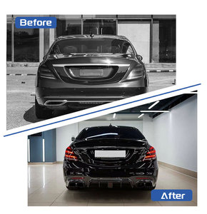 Leishuo 2024 OEM W222 Bodykit S63 AMG Kit de carrocería labio de rejilla delantera y parachoques trasero faldones laterales Auto piezas de coche para <span class=keywords><strong>Mercedes</strong></span> Benz - Product Image 4