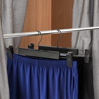 Nuevo Perchero de Plástico Tipo Boutique para Faldas y Pantalones con Pinzas Antideslizantes, Percha Doméstica para Ropa de Adulto, Soporte para Pantalones