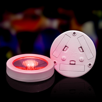 Sous-verres lumineux à LED à dégradé de 7 couleurs activés par le poids, en ABS, pour fêtes, mariages, bars, cadeaux, logo personnalisé