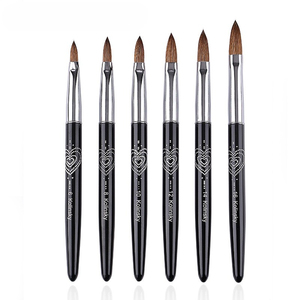 Large Kolinsky Hair <b>Nail</b> Brush No 22 Wooden Handle Crystal Powder Acrylic <b>Extension</b> Pen Professional Salon <b>Nail</b> Brush - Product Image 2