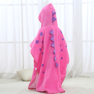 MICHLEY <span class=keywords><strong>Dinosaure</strong></span> <span class=keywords><strong>de</strong></span> <span class=keywords><strong>Dessin</strong></span> Animé Mignon Filles À Capuche Serviette - Product Image 5