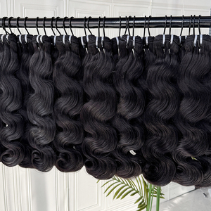 Raw <b>Body</b> <b>Wave</b> Bundles Human Hair Natural Color Soft Texture Full Density Factory Direct Wholesale Hair - Product Image 4