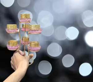 Hermoso soporte de linterna, los mejores usos festivos, Decoración de mesa de vela cónica de aluminio decorativa para el hogar - Product Image 2