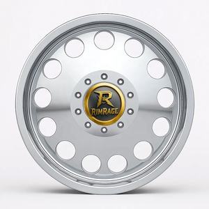 Ruedas de agujero grande pulidas de espejo forjado RimRage, estilo camioneta <span class=keywords><strong>todoterreno</strong></span>, para camiones <span class=keywords><strong>Ford</strong></span> F150 Ram Chevy y American 4x4 - Product Image 6