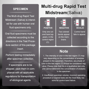 Kit de Prueba Rápida de Detección de Múltiples <span class=keywords><strong>Drogas</strong></span> Safecare MDD-70XX de 6 Paneles /COC/MET/AMP/THC, Prueba de <span class=keywords><strong>Drogas</strong></span> en <span class=keywords><strong>Saliva</strong></span> en 10 Minutos, Certificado CE Clase II, 24 Meses - Product Image 5