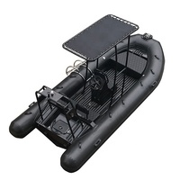 Bateau pneumatique à rames de haute qualité, coque en aluminium de 16 pieds/4,8 m, DL RIB 480, tube en PVC/Hypalon/Orca