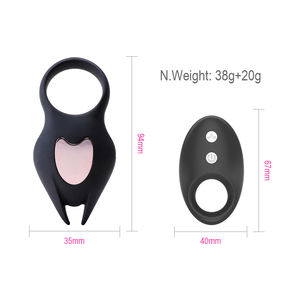 Best Verkopende Producten 10 Krachtige Zwarte Vibrerende Kok Ringen Masturbator Voor Man - Product Image 4