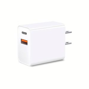 Original Charger logo Custom 20w Pd Usb c Dual Port Pd Wall Charger US EU UK Block Plug 20w Pd Wall Charger With Cable - Product Image 1