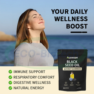 Ausreson Huile de Nigelle 2000mg 3000mg, Supplément de Croissance Capillaire à base d'Algues Marines et d'Ashwagandha, Gummies au Miel et à l'Huile de Nigelle Biologique - Product Image 2