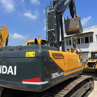 Excavatrice sur chenilles Hyundai 305LC-9T d'occasion, d'origine coréenne, avec peu d'heures de fonctionnement, modèle Hyundai 305 305lc 305 305-9