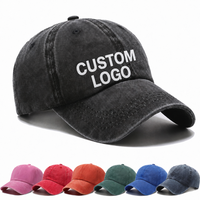 Casquette de baseball unisexe en coton vintage, ajustable, style trucker, avec logo personnalisé, teinte et vieillie, pour le sport, vierge et délavée, vente en gros