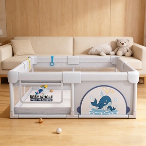 <span class=keywords><strong>Parc</strong></span> de jeu spacieux <span class=keywords><strong>pour</strong></span> bébé avec clôture pliable <span class=keywords><strong>pour</strong></span> tout-petits et bébés, rangement facile et <span class=keywords><strong>espace</strong></span> sécurisé <span class=keywords><strong>pour</strong></span> ramper - Product Image 2