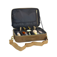 Portable 34x23x12 cm sac de maquillage de voyage sac cosmétique Support personnalisation sac de maquillage en cuir PU étanche avec bandoulière