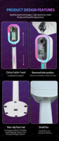 Machine photomaton pour selfies et miroir photomaton DSLR avec cadre ovale pour événements de mariage et fêtes, vente flash
