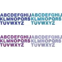 Mini Patchs Brodés avec Lettres - 26 Autocollants Alphabet A-Z avec Colle Thermique pour DIY Porte-clés Sac Vêtement Chapeau Artisanat Décoration