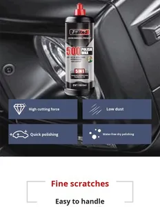 Qimei Agent de polissage 5-en-1 pour réparation des rayures de voiture, élimination des taches et restauration de la peinture et des surfaces miroir, liquide 1kg, 3 ans - Product Image 5