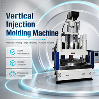 Machine de moulage par injection verticale à table rotative pour une production efficace de composants plastiques multi-stations