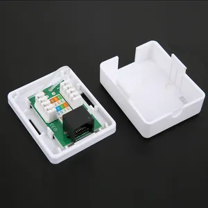 Rj45 1/2 Port Cat6 Utp Surface Box With Dual Idc Junction Box