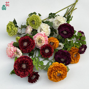 Calendula And Thousand Layer Peony Silk <b>Flowers</b> <b>Artificial</b> <b>Flowers</b> For Home Decor Easter Decoration - Product Image 3