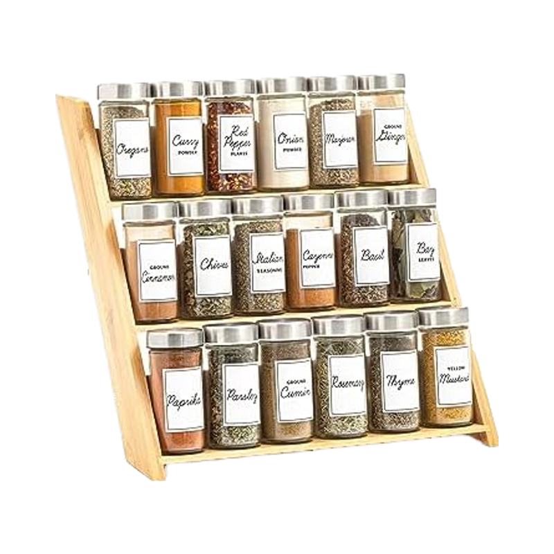 18 Jar Bamboo Compact Double Tier