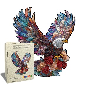 Nuovo Puzzle in Legno Personalizzato Aquila Gioco Educativo 101~500 Pezzi Forma Irregolare Regalo <span class=keywords><strong>Rompicapo</strong></span> per Divertimento Antistress - Product Image 1