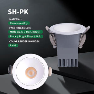 Spots <span class=keywords><strong>LED</strong></span> encastrés minimalistes haut de gamme 6w 8w 10w 12w 20w 30w en aluminium, étanches IP44 et durables - Product Image 1