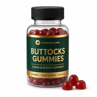 Gummies OEM Marque Blanche pour les Fesses : Soutien Végétalien pour la Courbe et la Beauté Féminine, Formule à la Pectine, Complément Alimentaire, 60 Unités