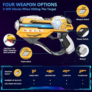 Grenzüberschreitender Verkaufsschlager: Laser-Tag-Waffen-Set mit 2 Laser-Tag-Pistolen, Digitaler LED-Punkteanzeige und Westen für Familien- und Erwachsenen-Spaß - Product Image 4