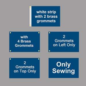 Drapeau national personnalisé en polyester écologique 4x6 pi/120x180 cm, bannière extérieure personnalisée avec double couture et œillets en laiton pour le camping - Product Image 3