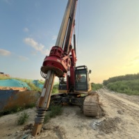 Foreuse rotative SANY SR155 d'occasion, machine de forage de fondations, matériel de construction
