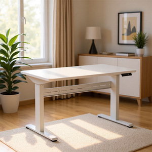 Escritorio Eléctrico Ajustable en Altura Nettech Blanco 120X60Cm con Doble Motor para Oficina en Casa y Juegos - Product Image 1