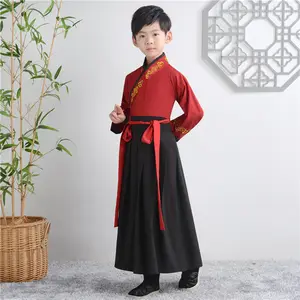 Dizigui Sanzijing Guoxue negro niños trajes Hanfu traje popular